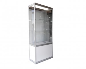 1 - High glass showcase shelves - Visoka staklena vitrina